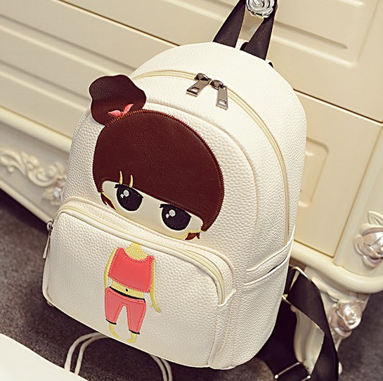 新款兒童雙肩包女孩韓版卡通小學生背包幼兒園書包學院風背包